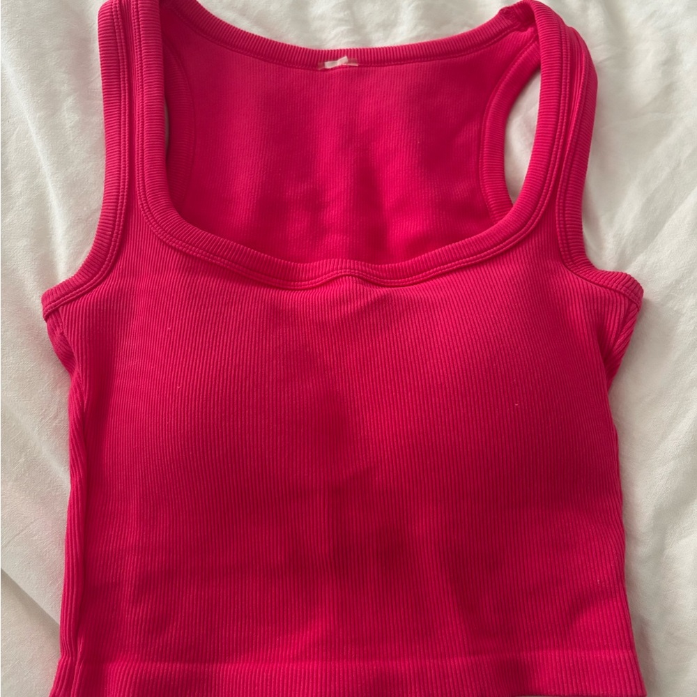 Altar’d State hot pink tank top